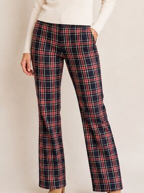 Tommy Hilfiger Navy, Red & Cream Plaid women’s pants
